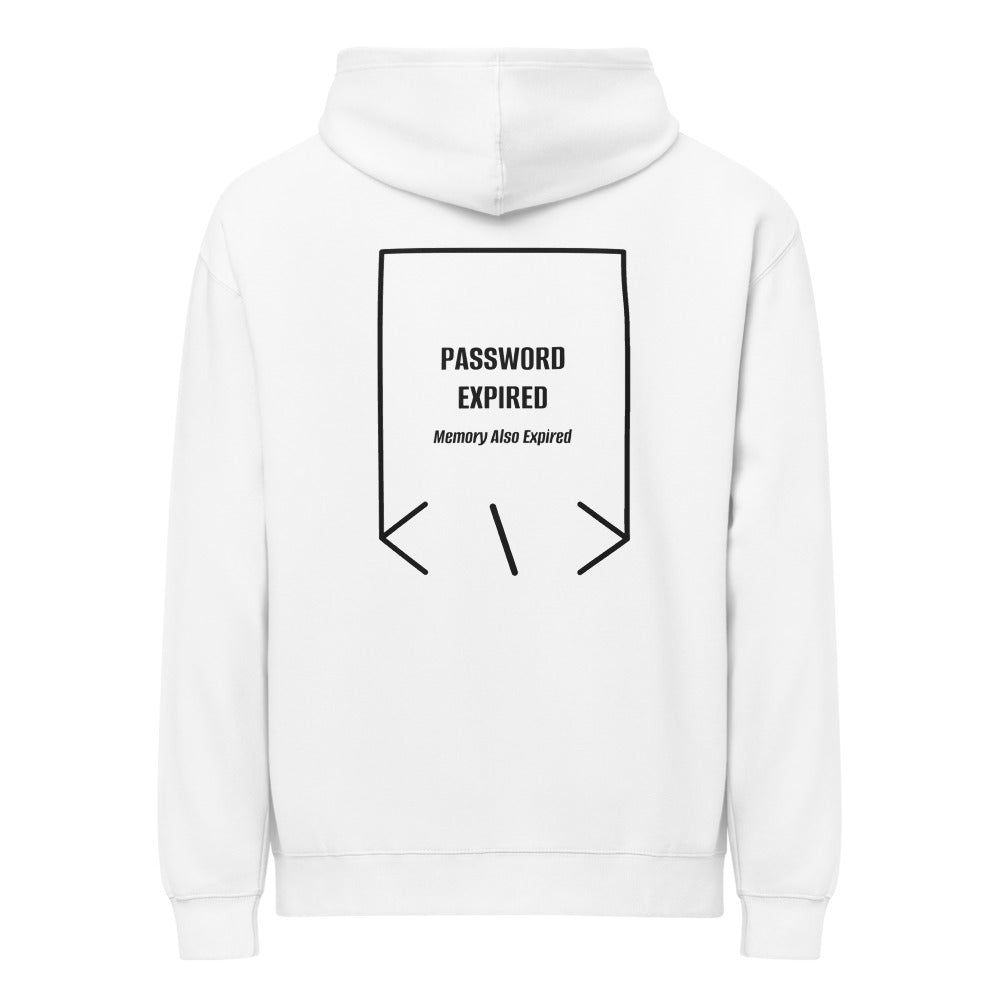 Password Expired — White Black back mockup