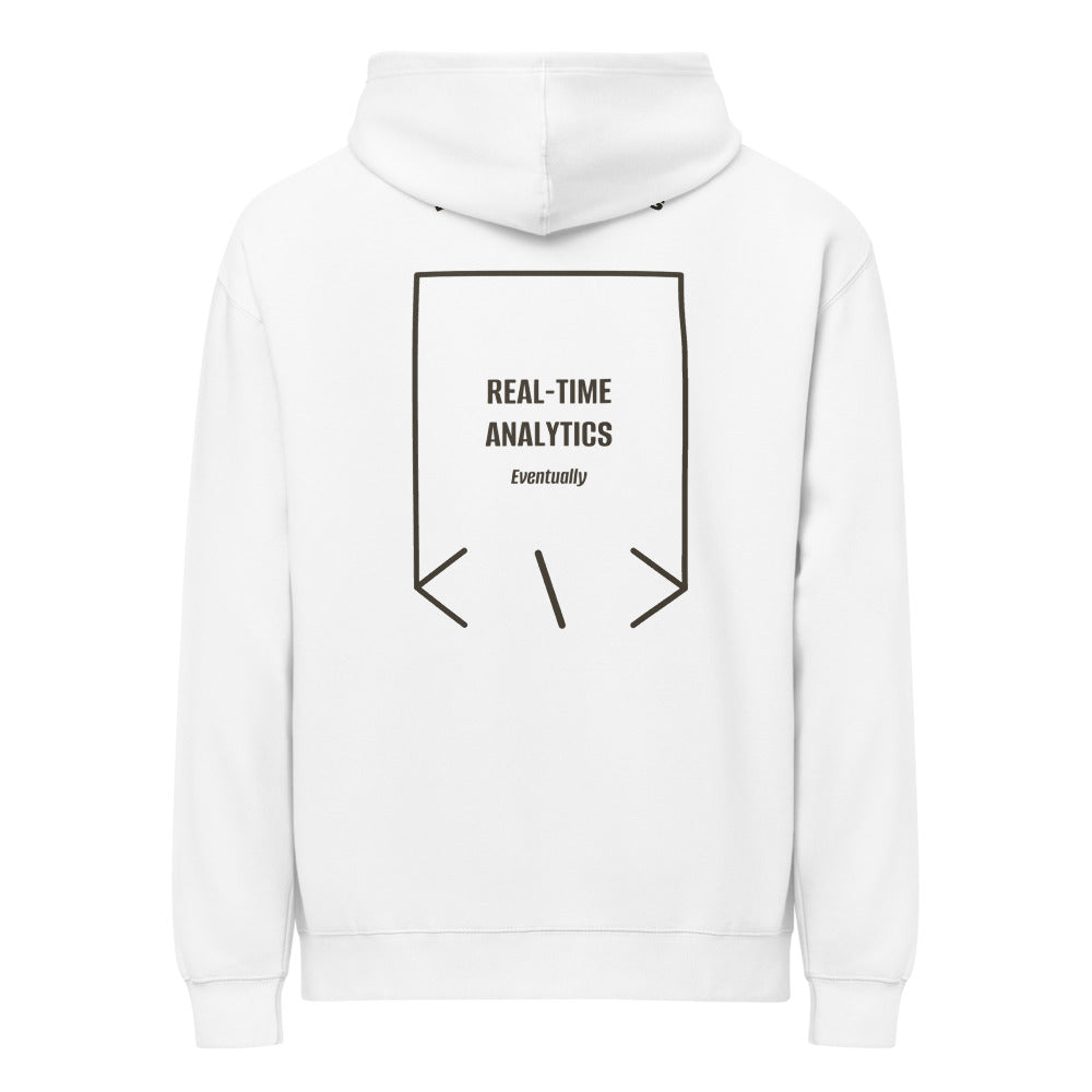 Real-Time Analytics — White Vintage Black back mockup