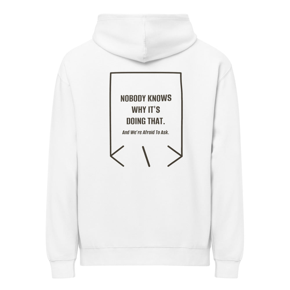 Nobody Knows Why It's Doing That. — secondary back mockup
