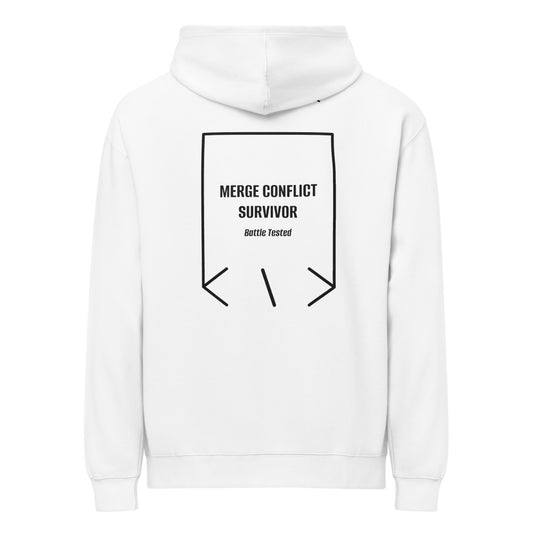 Merge Conflict Survivor — secondary back mockup