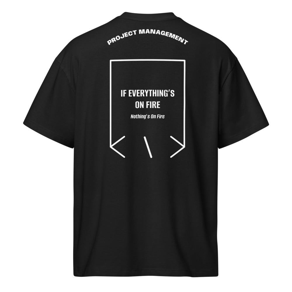 If Everything’s On Fire — Black White back mockup