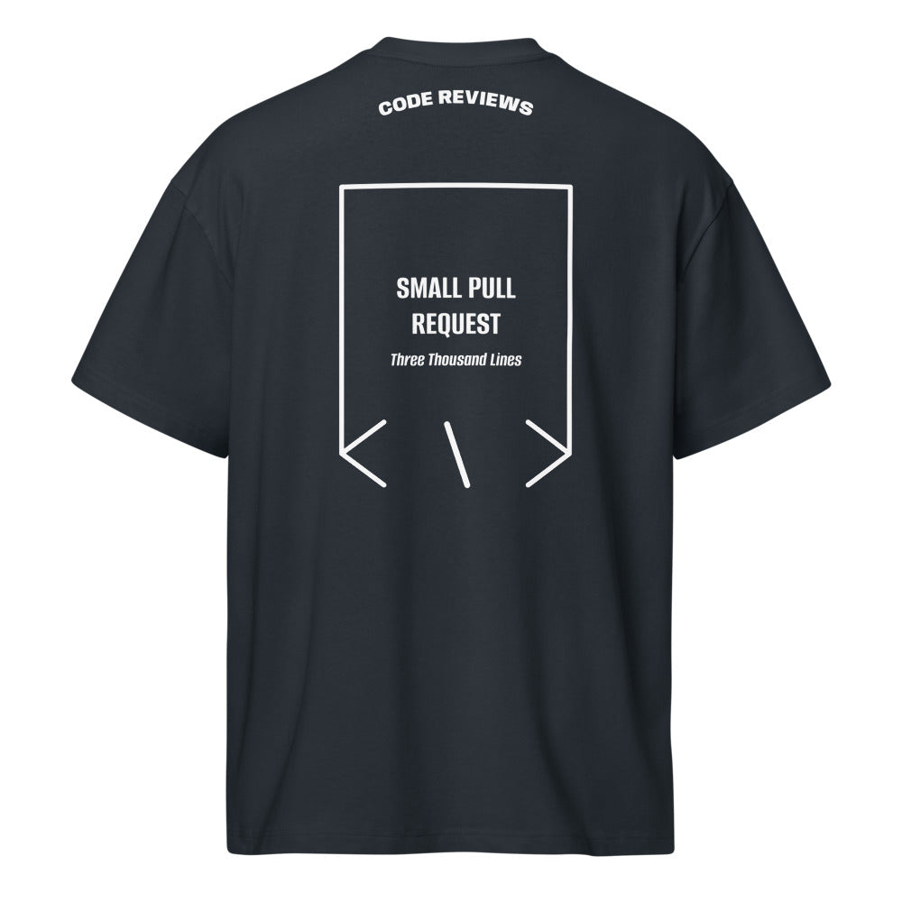 Small Pull Request — Navy Blazer White back mockup