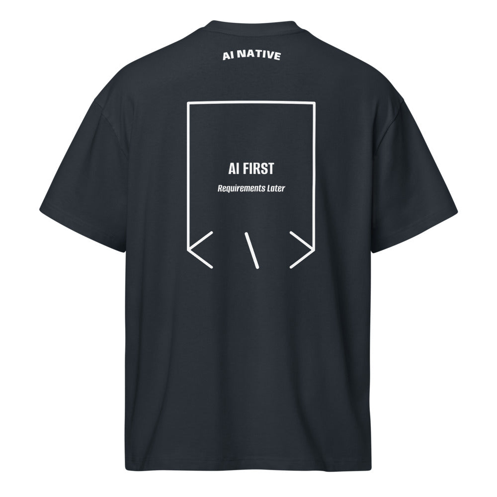 AI First — Navy Blazer White back mockup