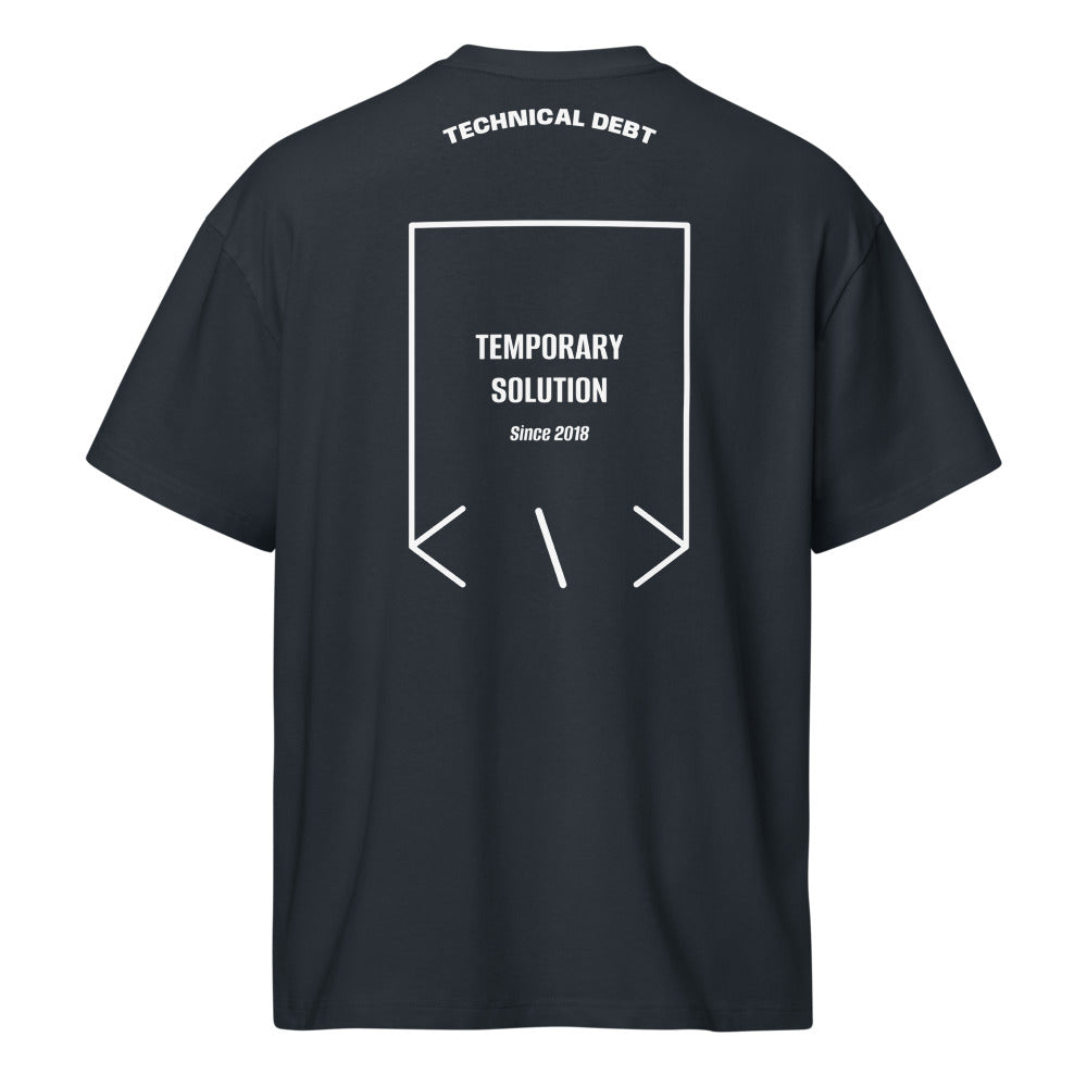 Temporary Solution — Navy Blazer White back mockup