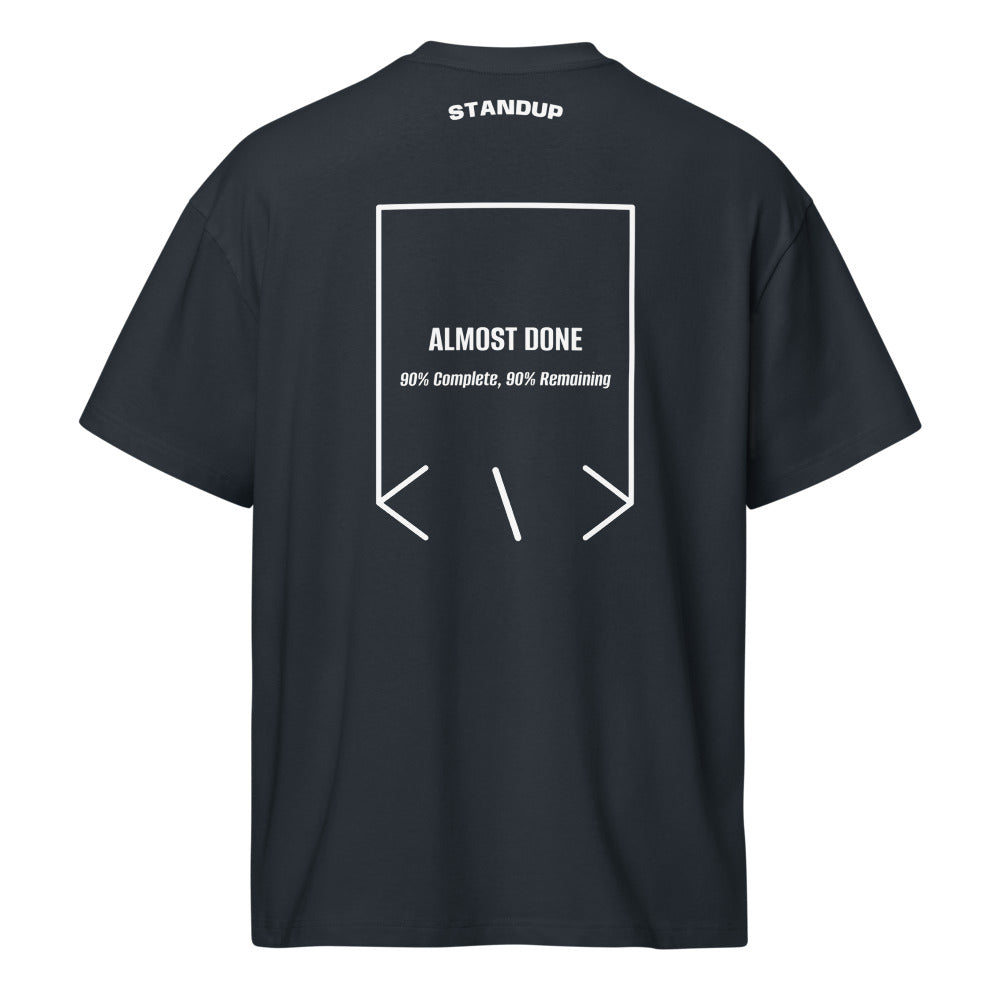 Almost Done — secondary back mockup