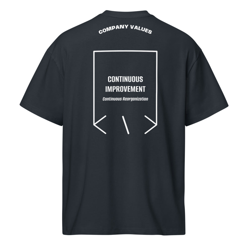 Continuous Improvement — Navy Blazer White back mockup