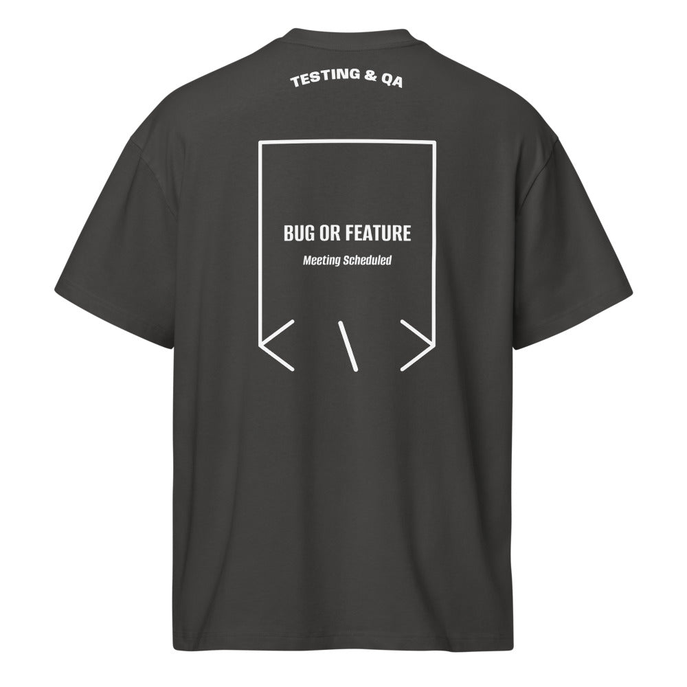 Bug Or Feature — Vintage Black White back mockup