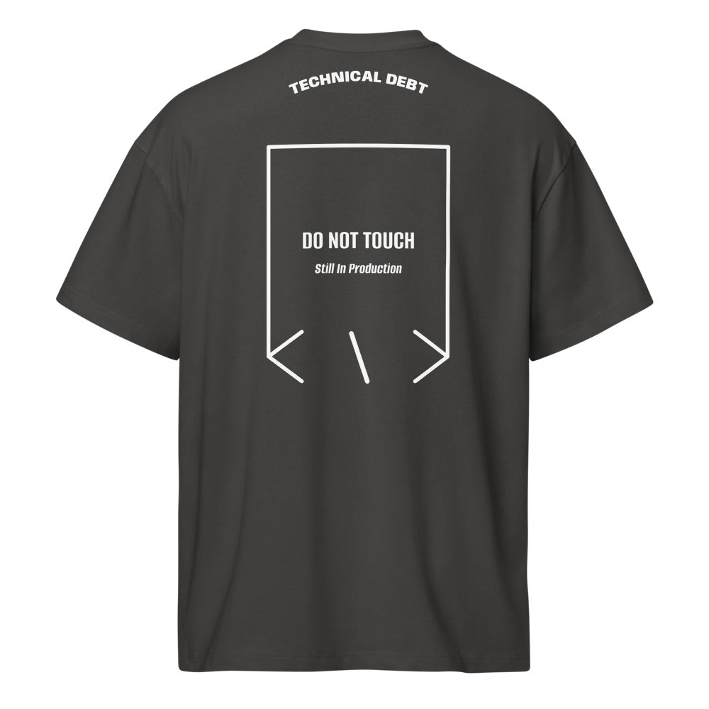 Do Not Touch — Vintage Black White back mockup