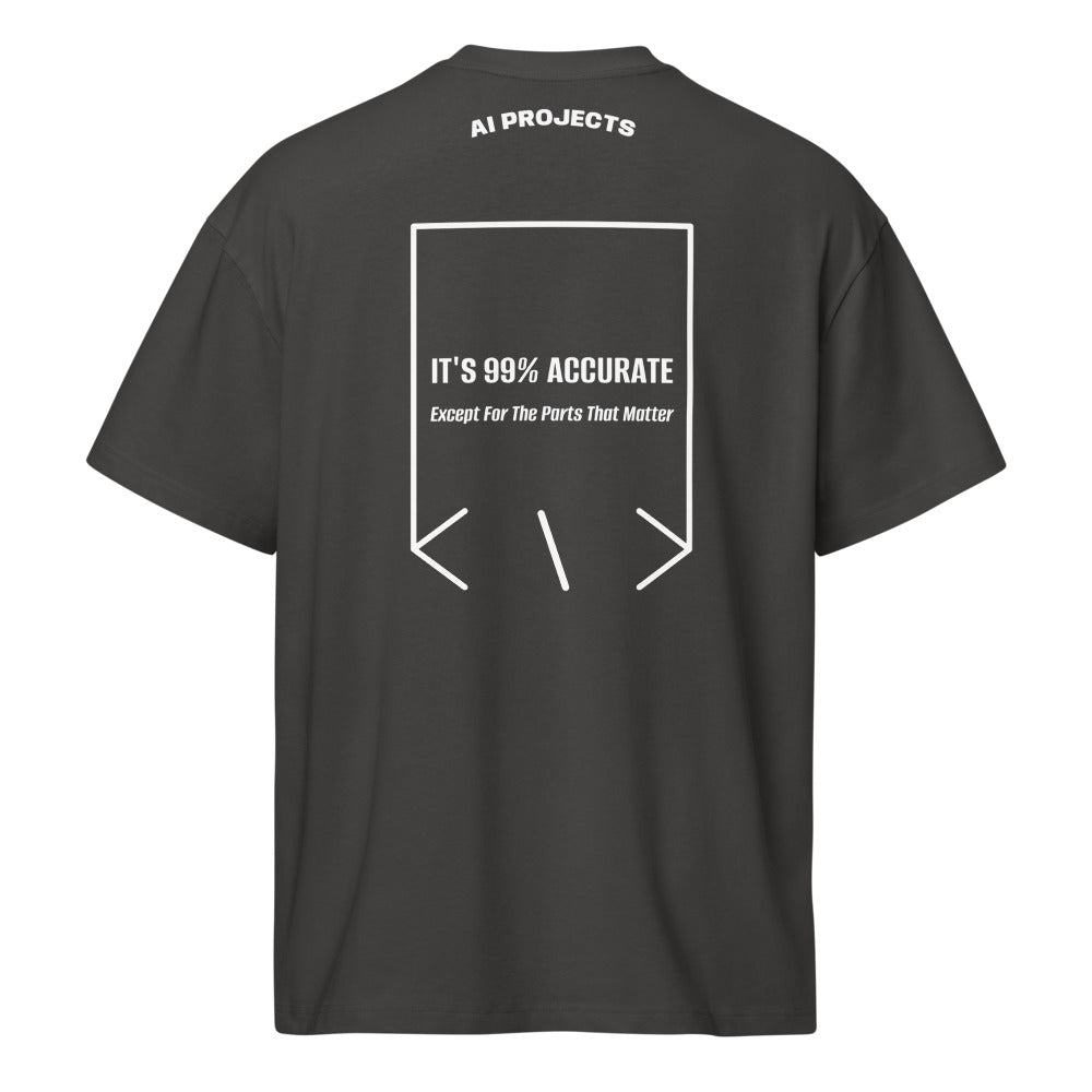 It's 99% Accurate — Vintage Black White back mockup