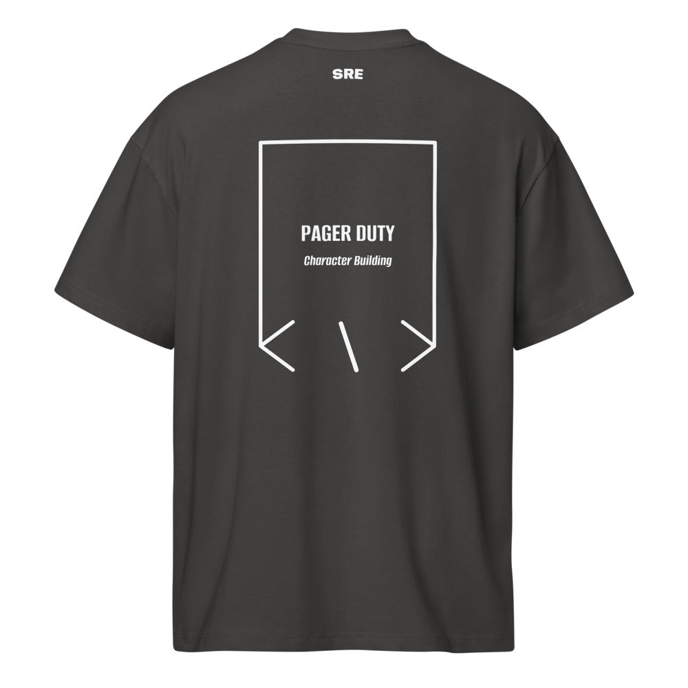 Pager Duty — Vintage Black White back mockup