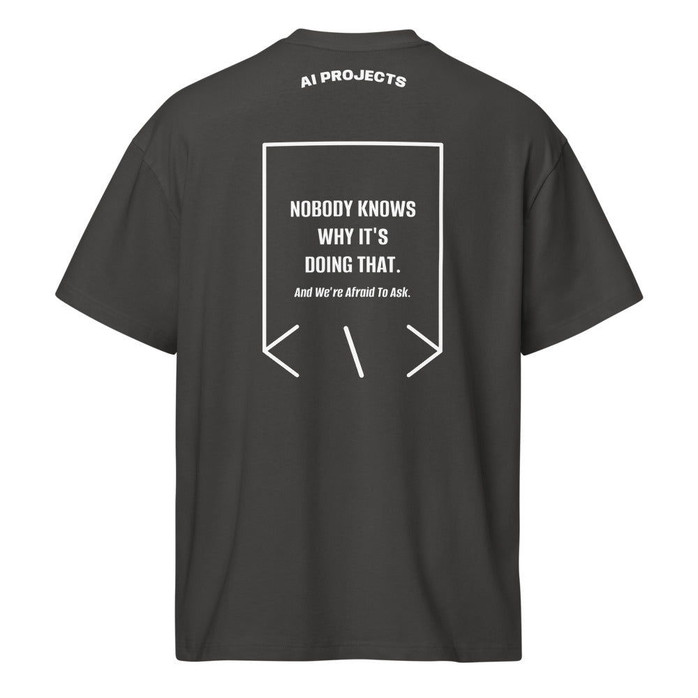 Nobody Knows Why It's Doing That. — Vintage Black White back mockup