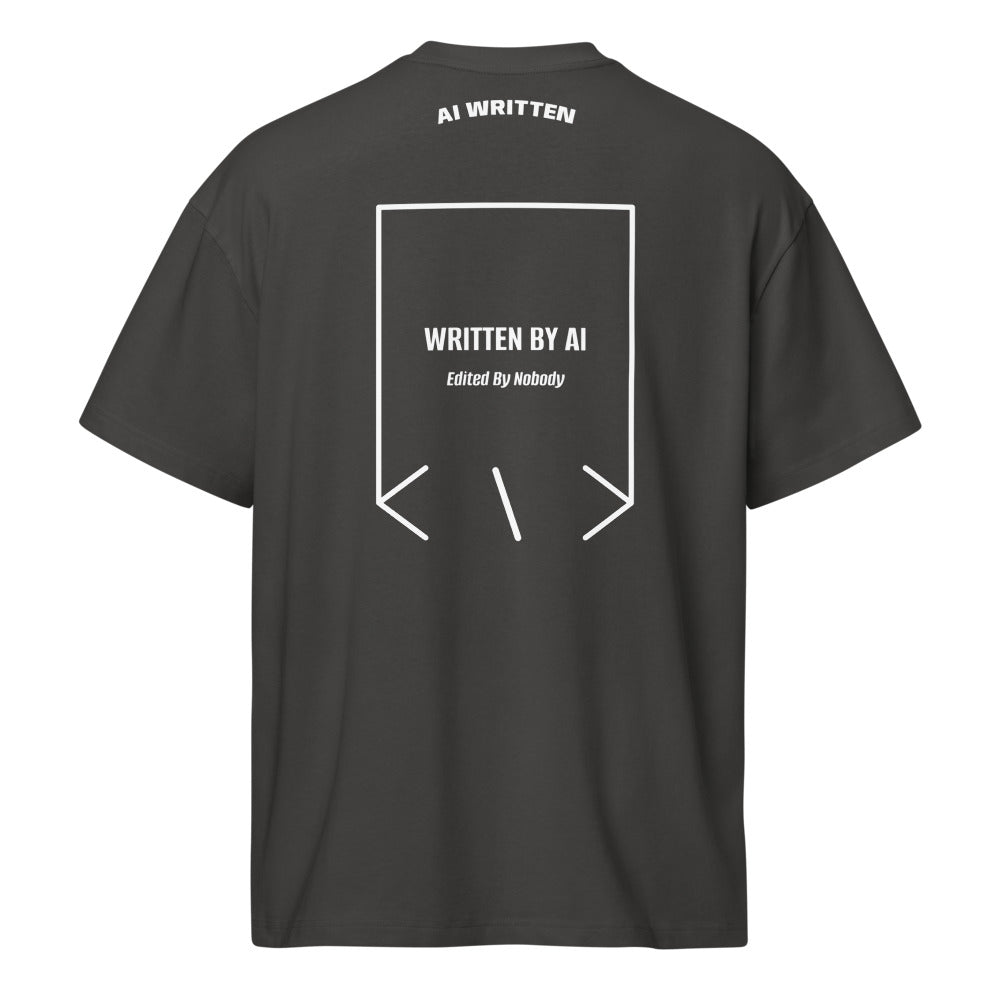 Written By AI — Vintage Black White back mockup