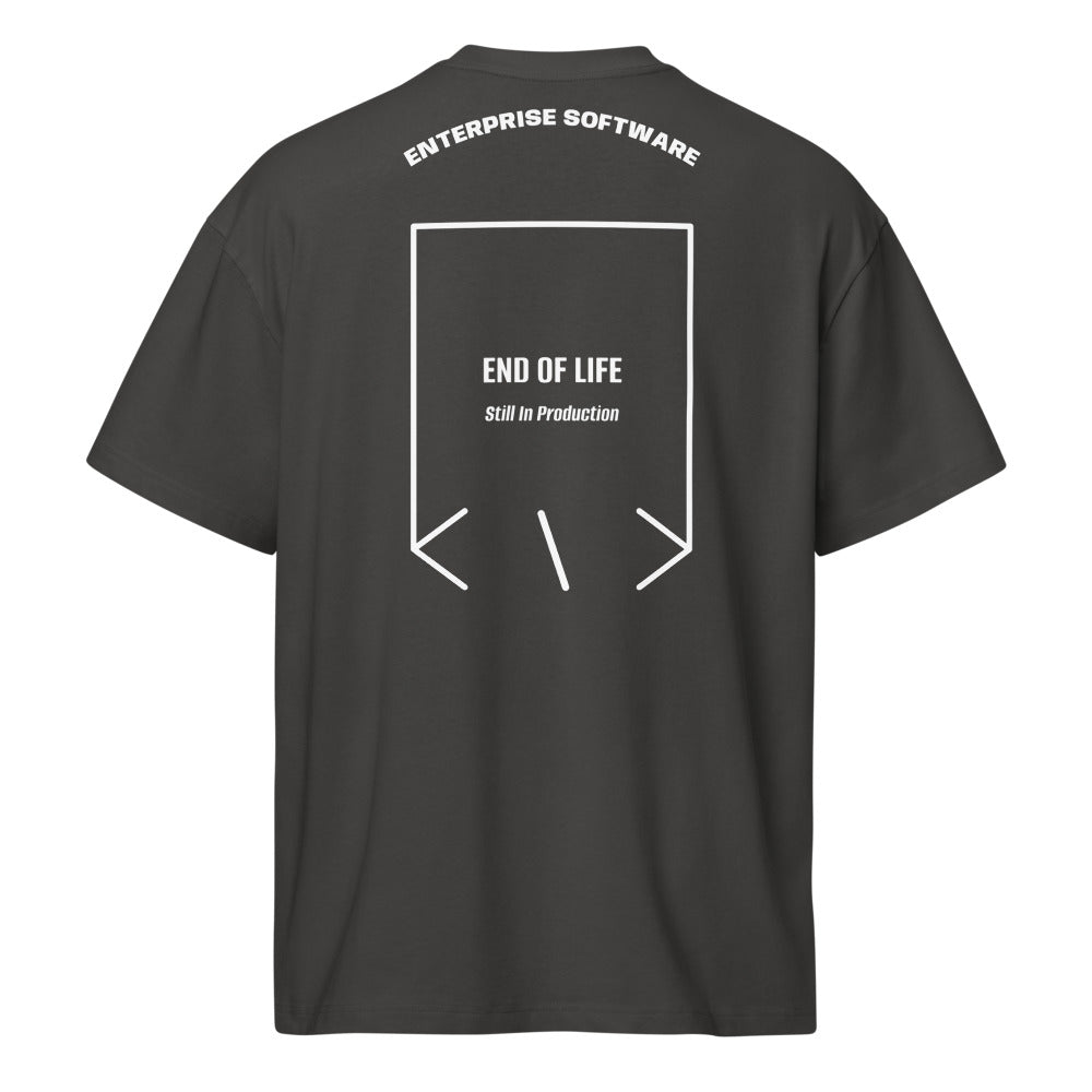 End Of Life — Vintage Black White back mockup