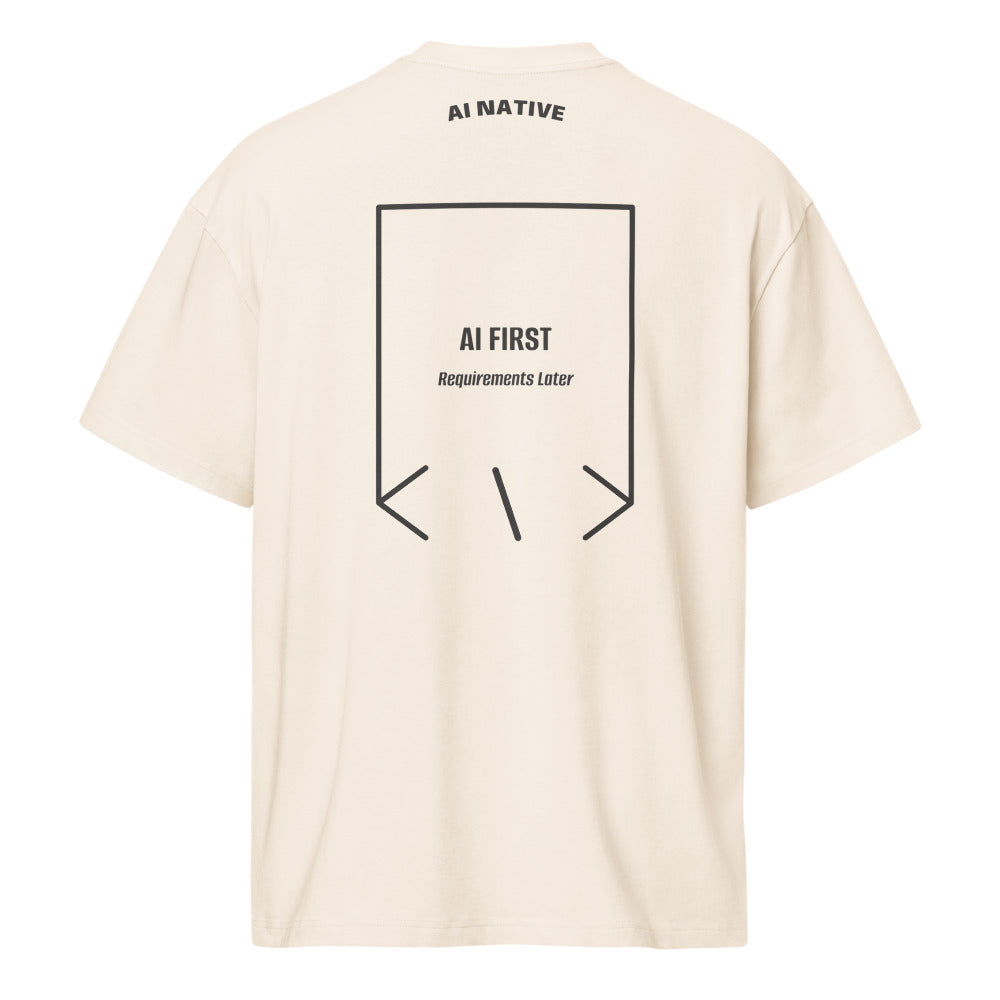 AI First — Vintage White Vintage Black back mockup