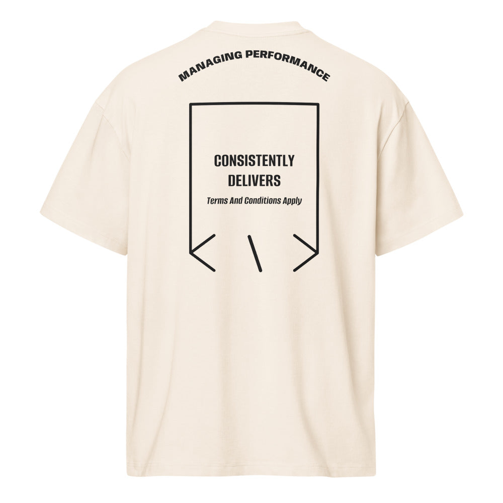Consistently Delivers — Vintage White Black back mockup