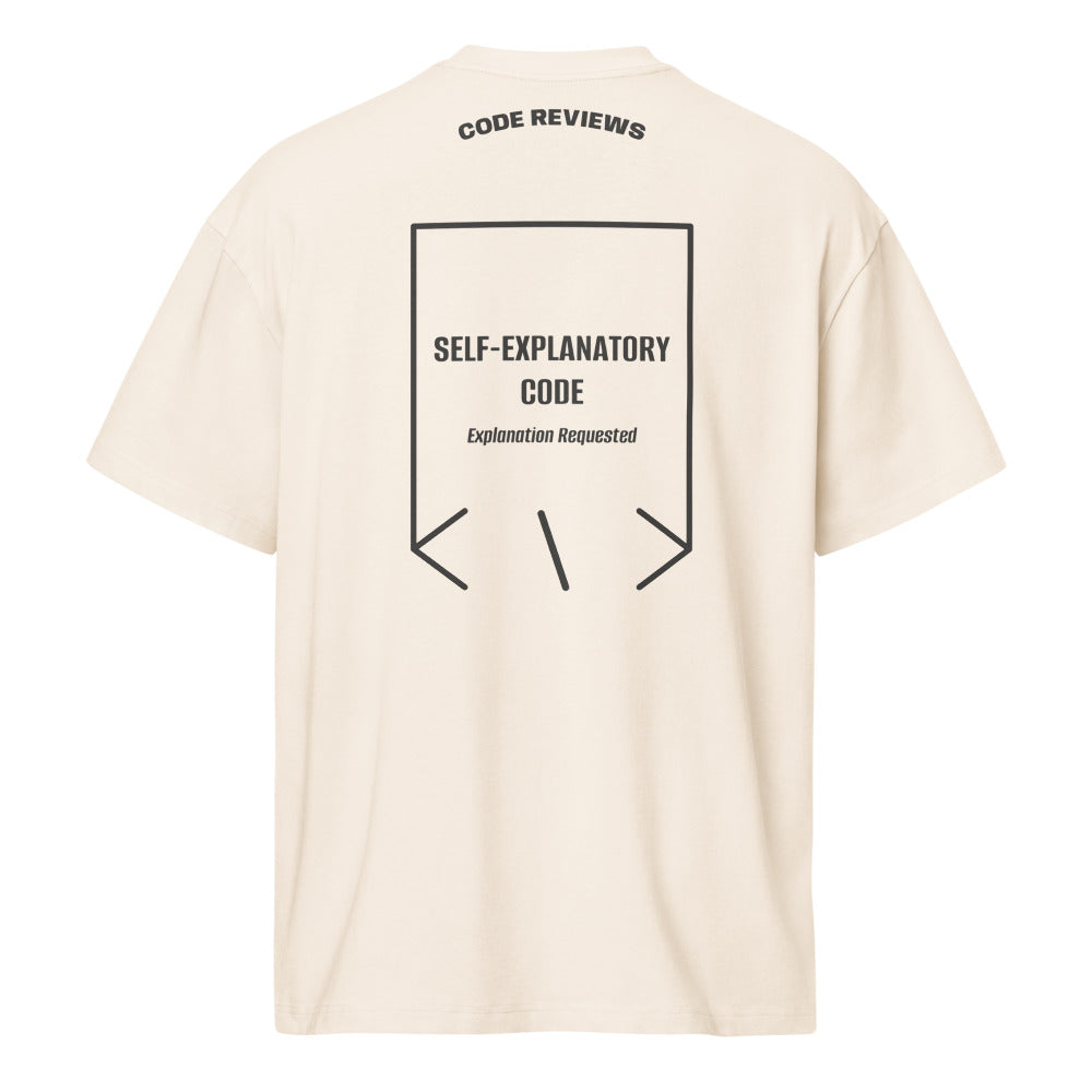 Self-Explanatory Code — Vintage White Vintage Black back mockup