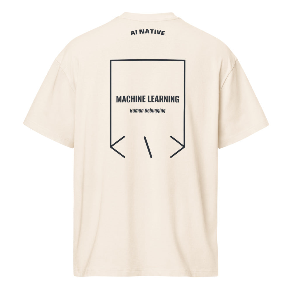 Machine Learning — Vintage White Navy Blazer back mockup
