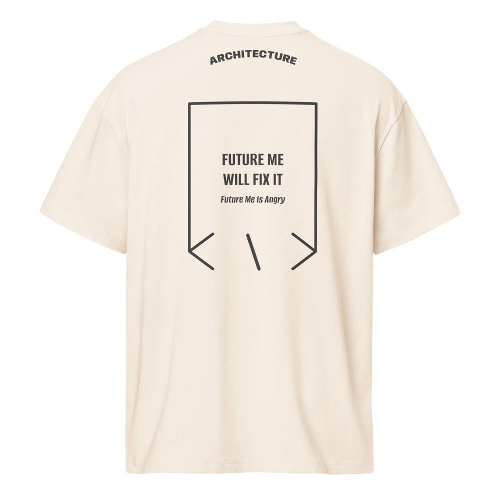 Future Me Will Fix It — Vintage White Vintage Black back mockup