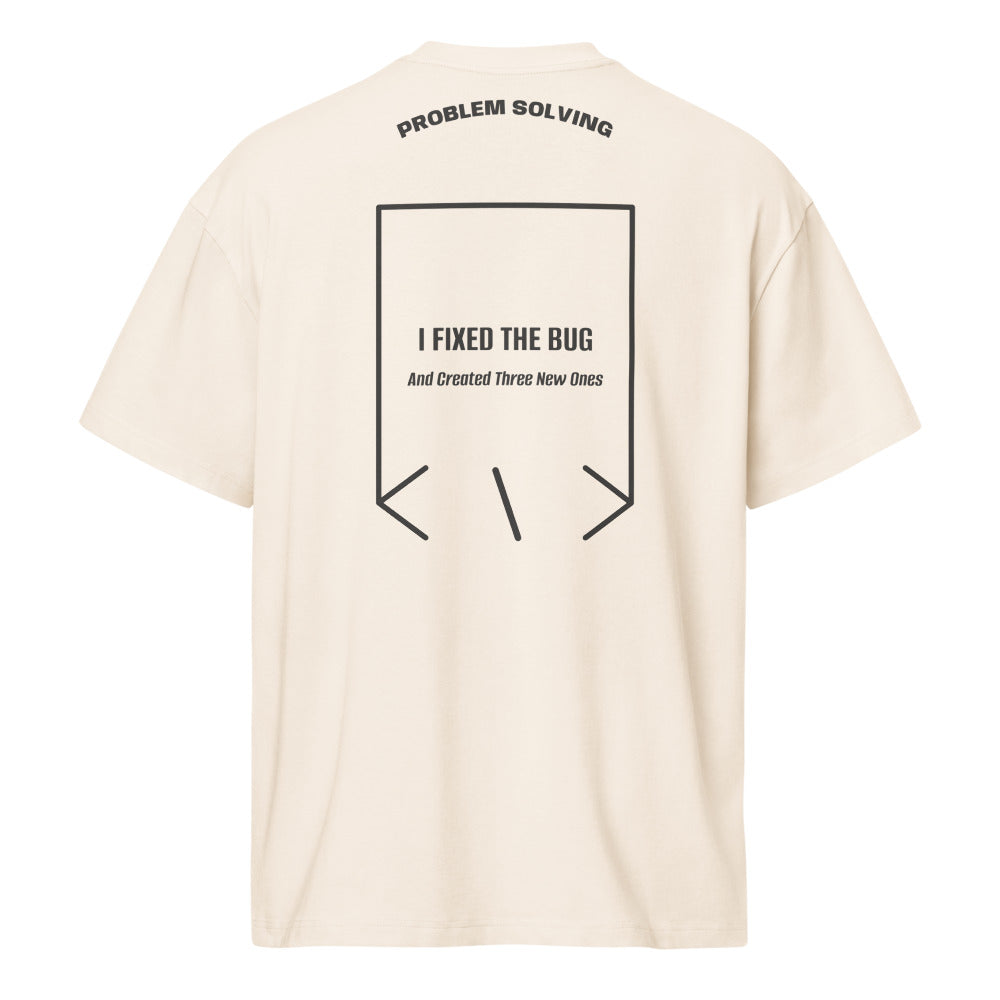 I Fixed The Bug — Vintage White Vintage Black back mockup