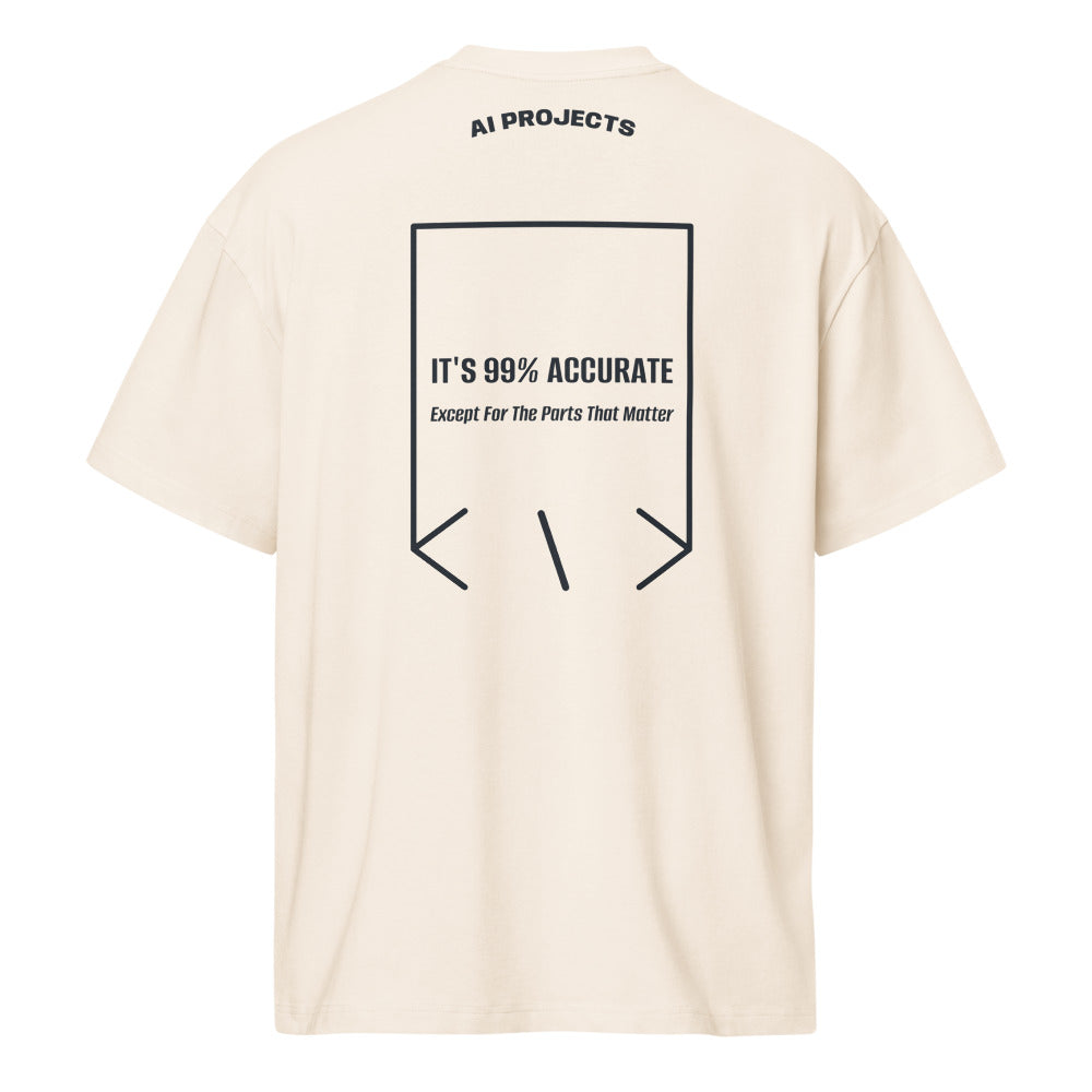 It's 99% Accurate — secondary back mockup