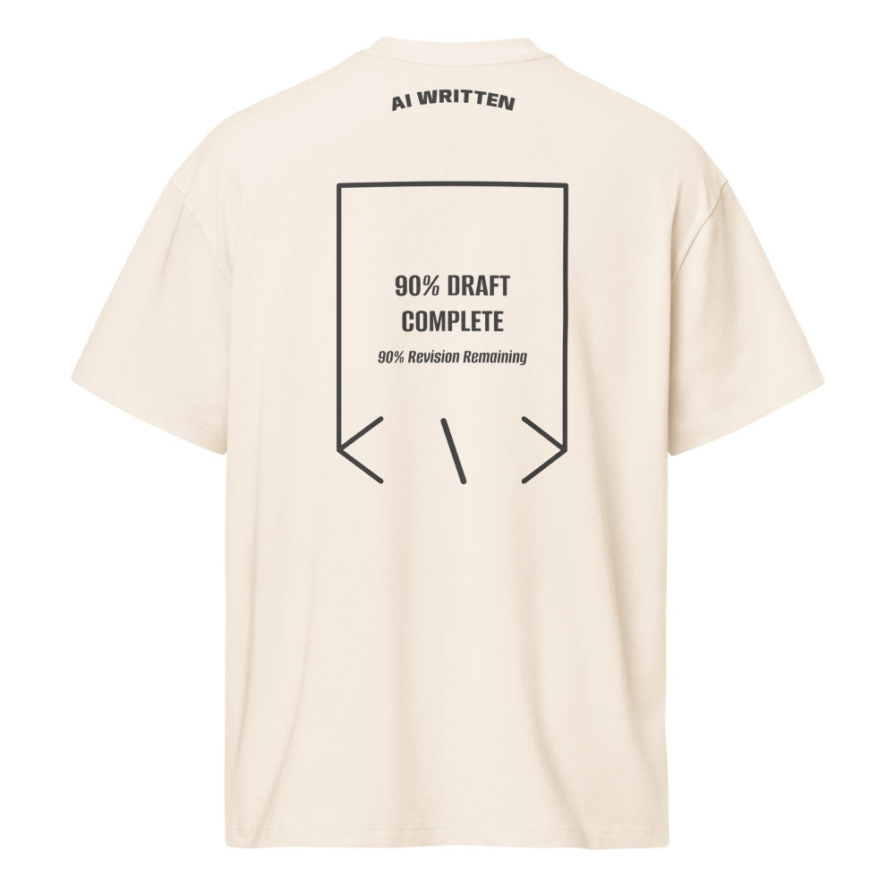 90% Draft Complete — secondary back mockup