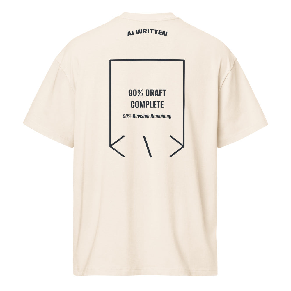 90% Draft Complete — Vintage White Navy Blazer back mockup