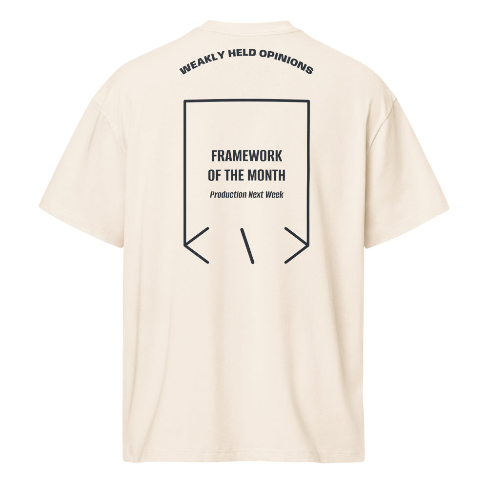 Framework Of The Month — Vintage White Navy Blazer back mockup
