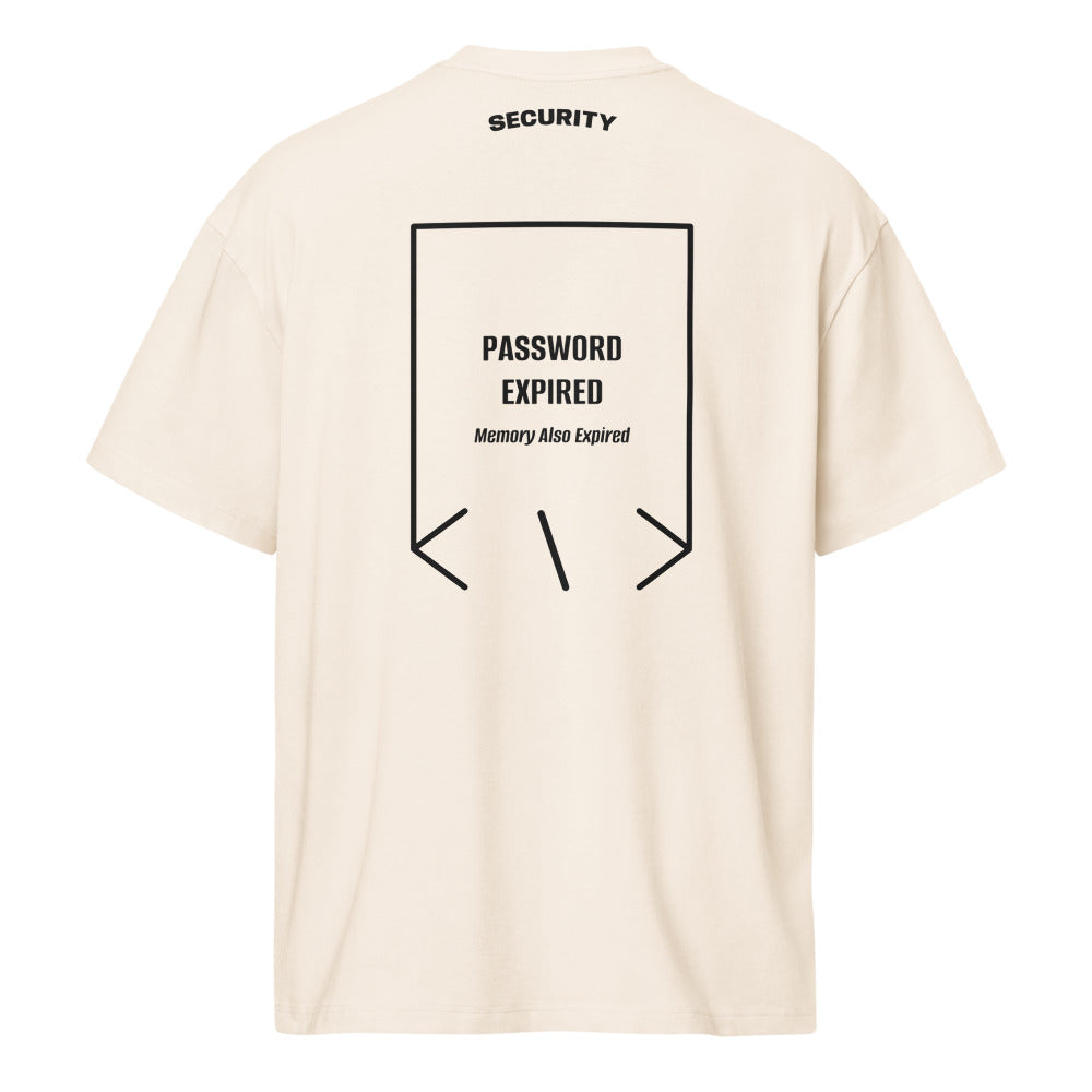 Password Expired — Vintage White Black back mockup