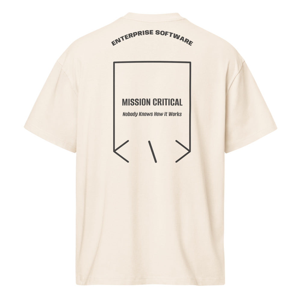 Mission Critical — Vintage White Vintage Black back mockup