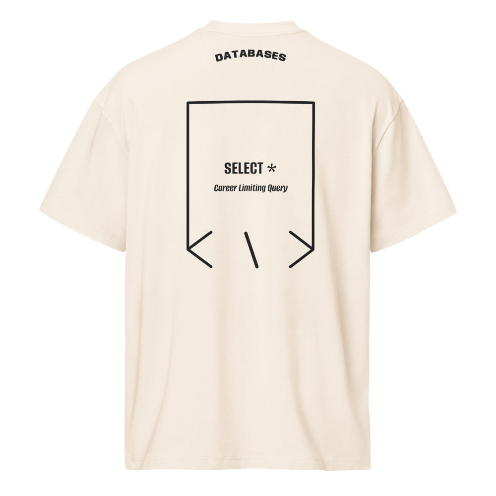 SELECT * — Vintage White Black back mockup