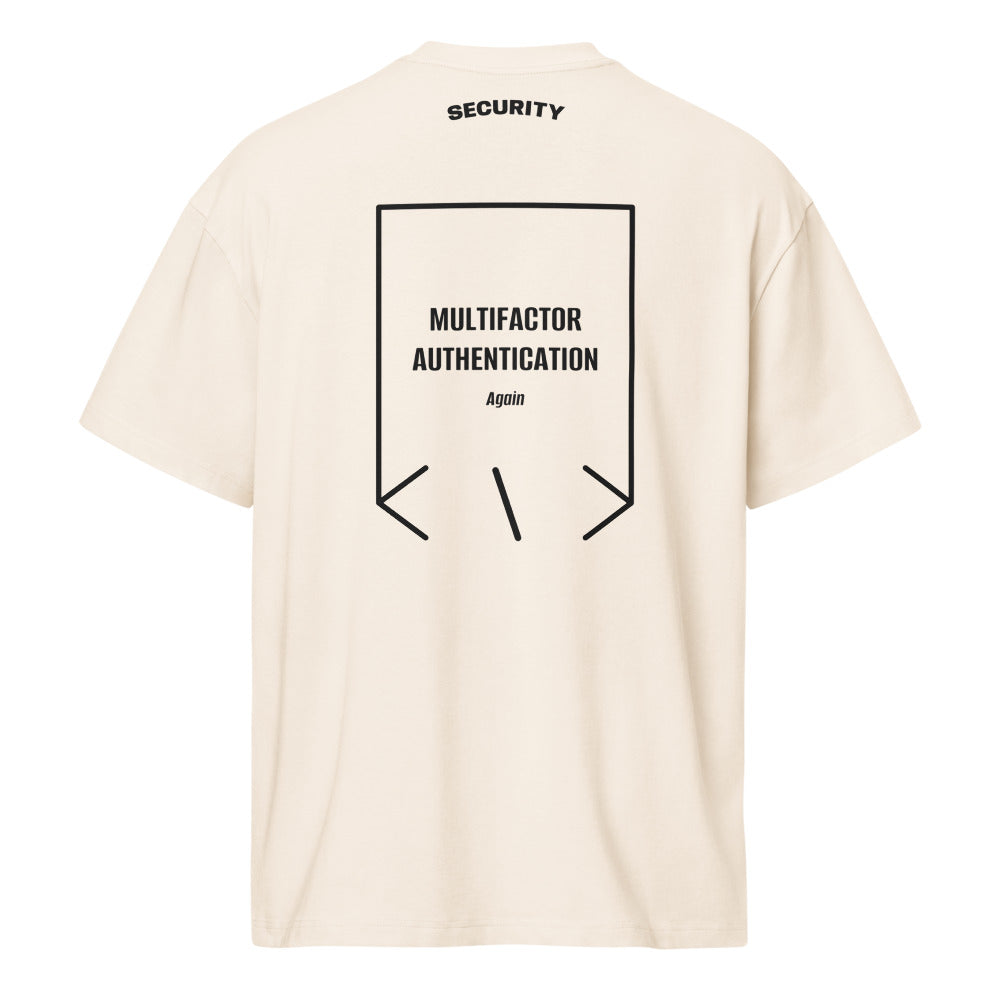 Multifactor Authentication — Vintage White Black back mockup