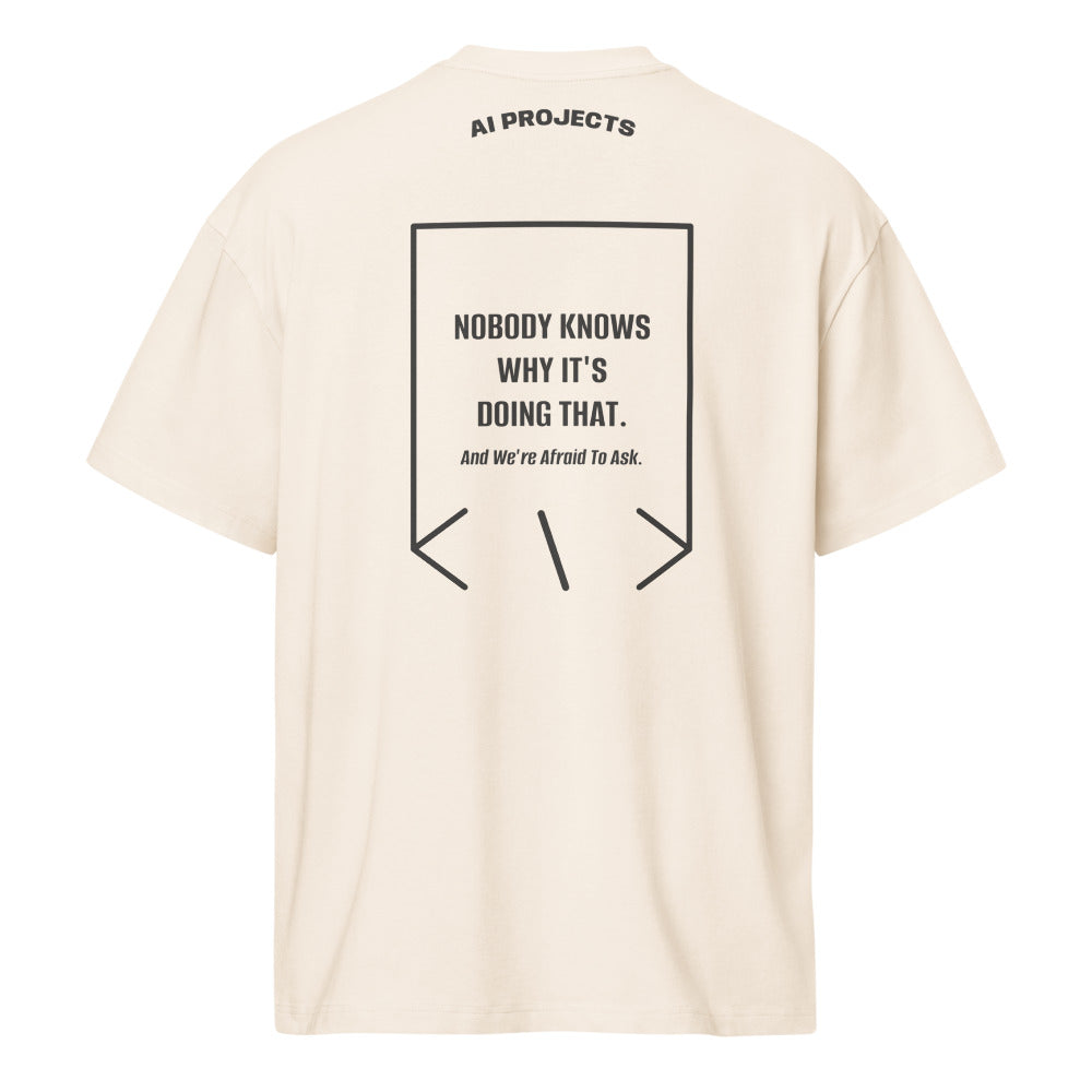 Nobody Knows Why It's Doing That. — Vintage White Vintage Black back mockup