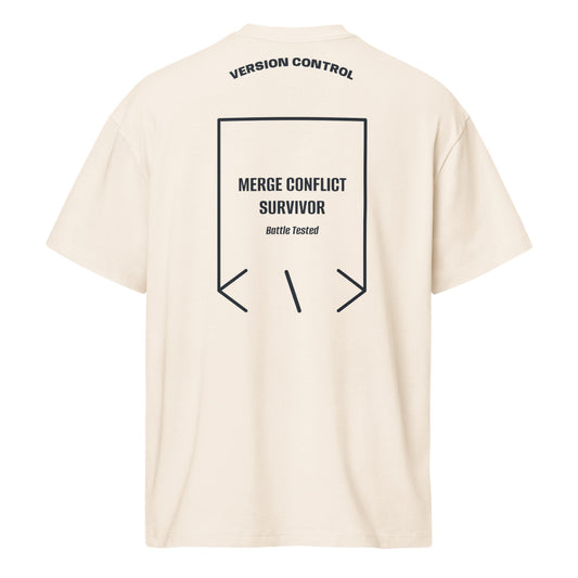 Merge Conflict Survivor — secondary back mockup