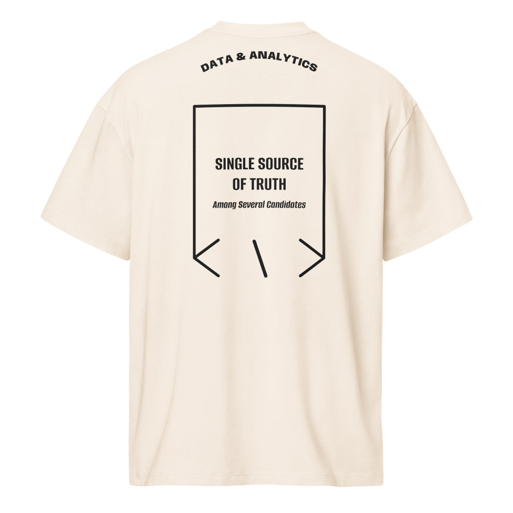 Single Source Of Truth — Vintage White Black back mockup