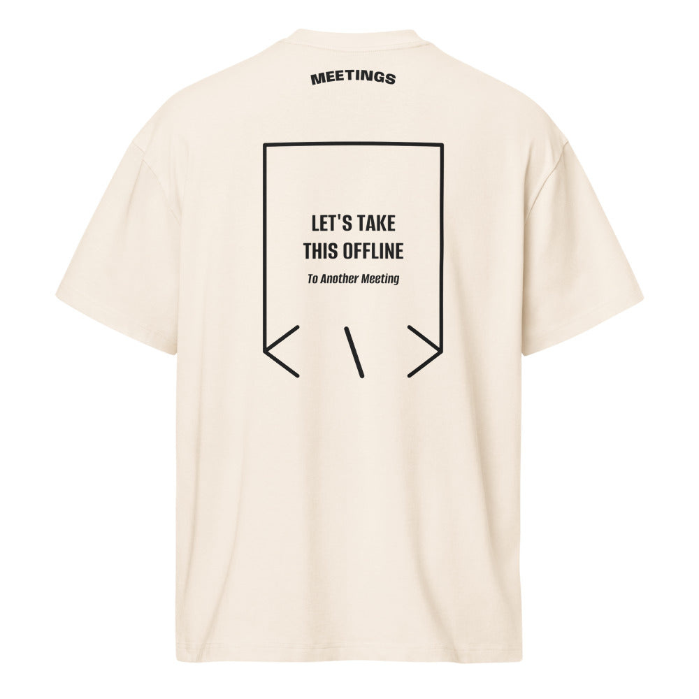 Let's Take This Offline — Vintage White Black back mockup