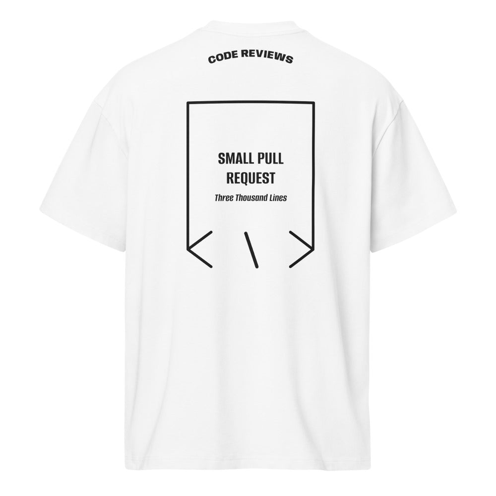 Small Pull Request — White Black back mockup
