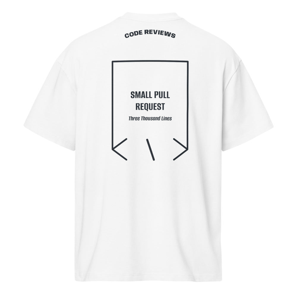 Small Pull Request — White Navy Blazer back mockup