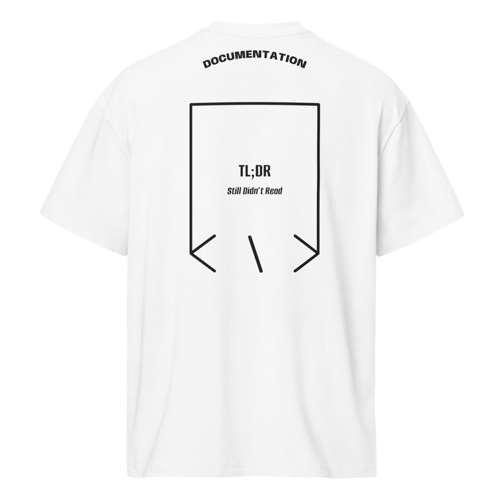 TL;DR — White Black back mockup