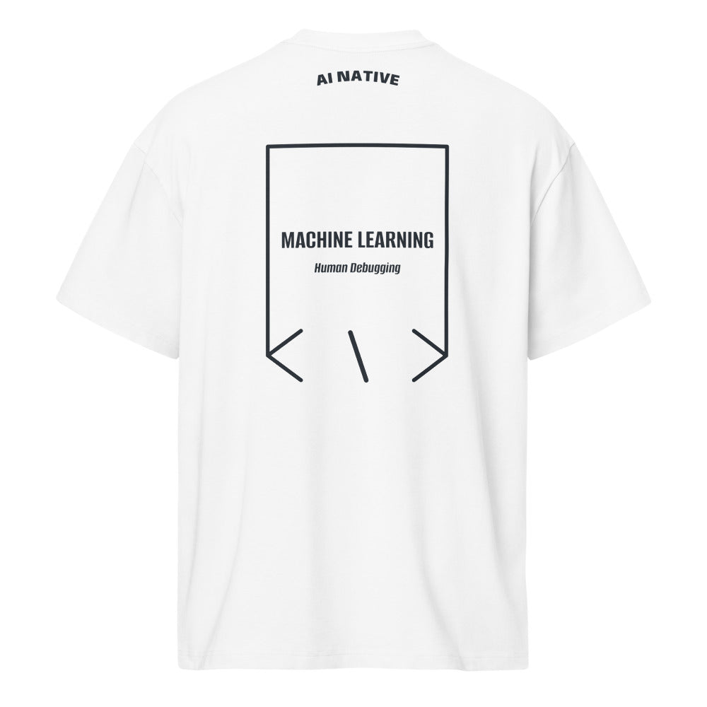 Machine Learning — White Navy Blazer back mockup