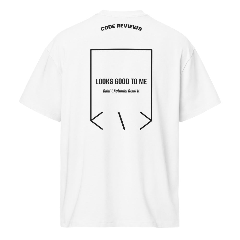 Looks Good To Me — White Black back mockup