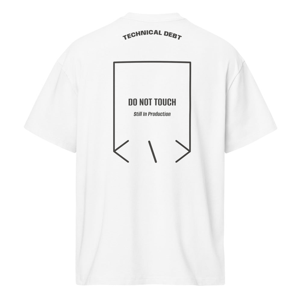 Do Not Touch — White Vintage Black back mockup