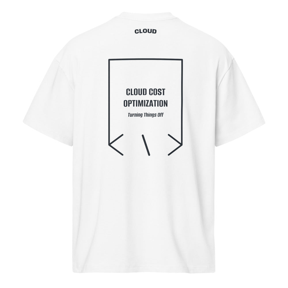 Cloud Cost Optimization — White Navy Blazer back mockup