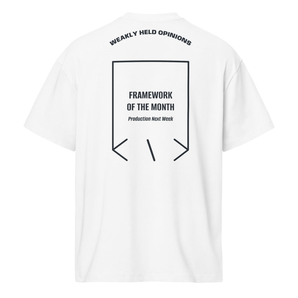 Framework Of The Month — White Navy Blazer back mockup
