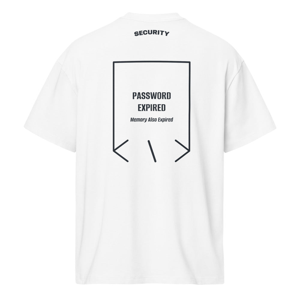 Password Expired — White Navy Blazer back mockup