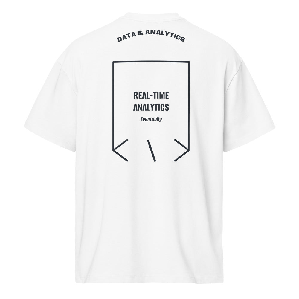 Real-Time Analytics — White Navy Blazer back mockup