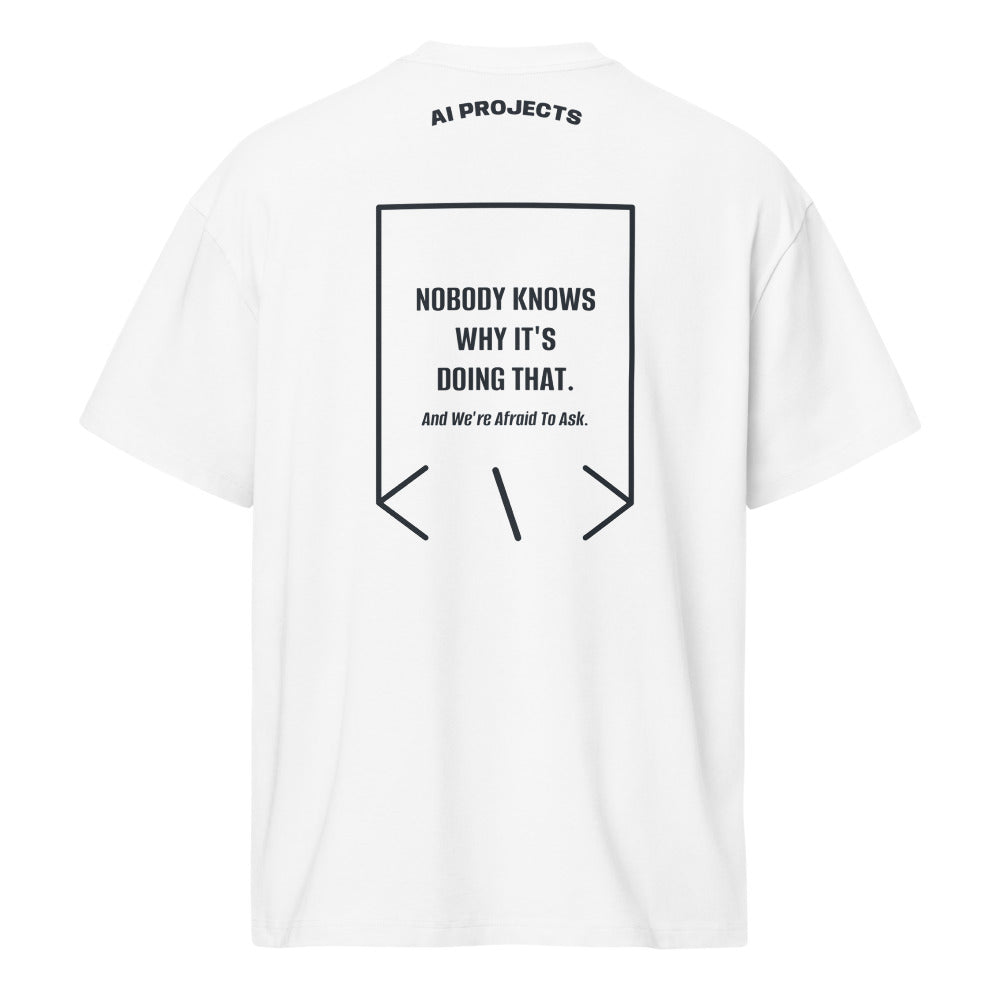 Nobody Knows Why It's Doing That. — White Navy Blazer back mockup