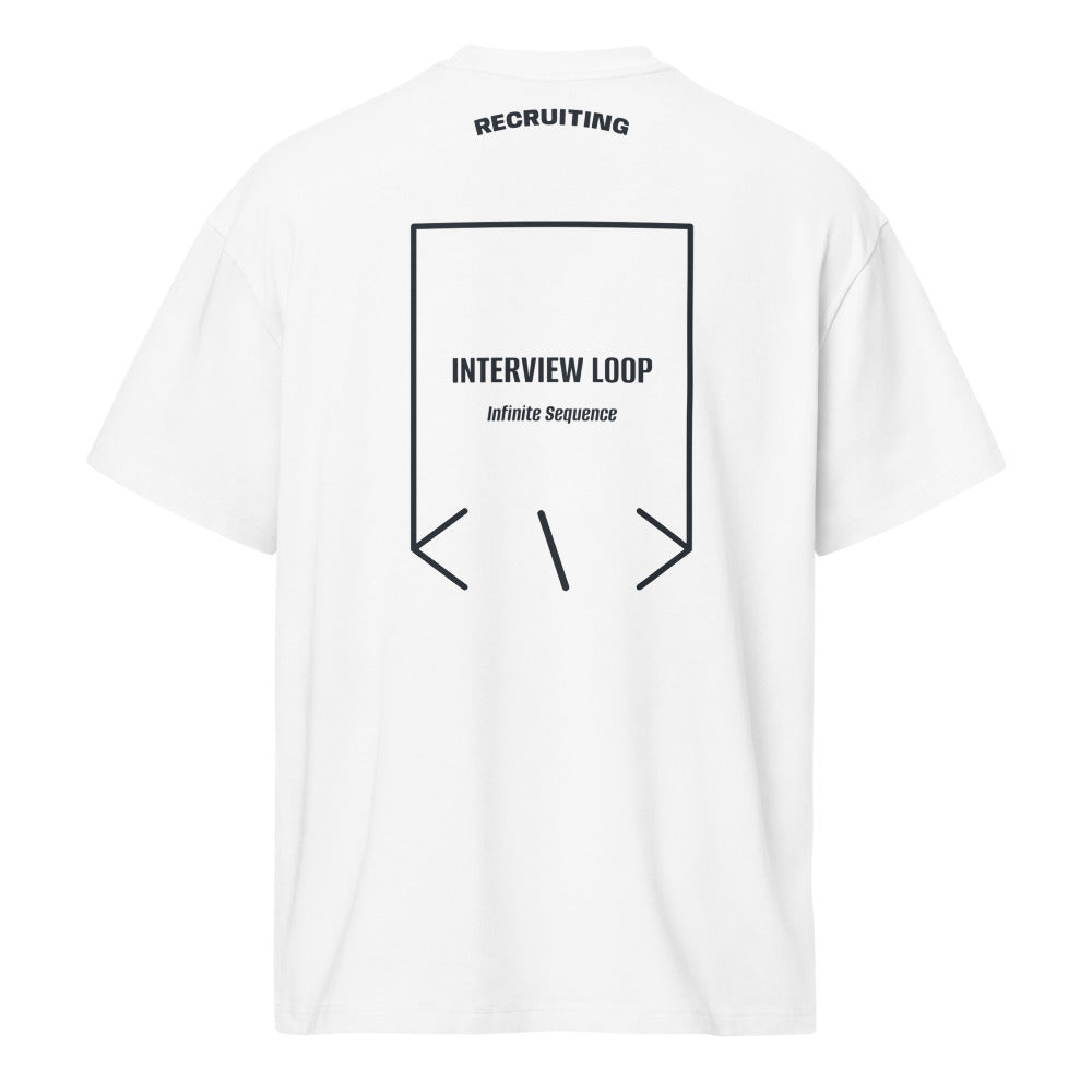Interview Loop — White Navy Blazer back mockup