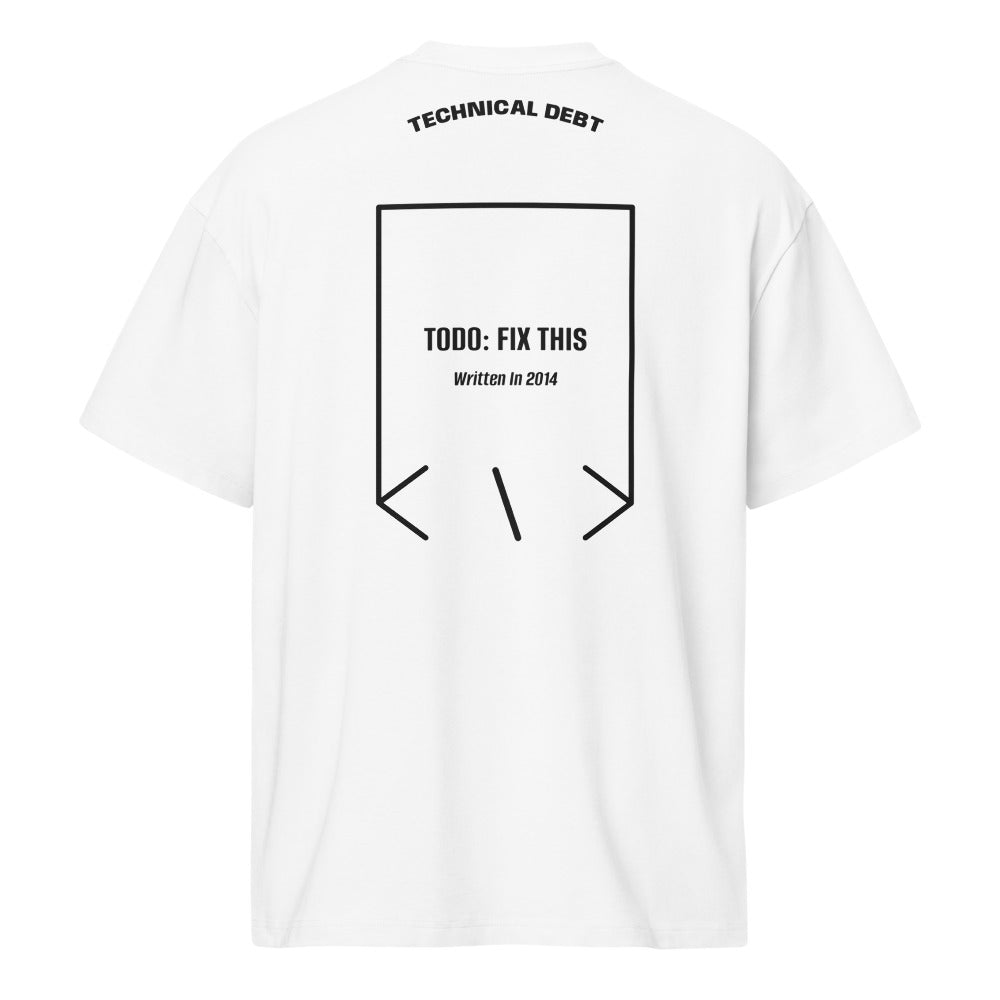 TODO: Fix This — White Black back mockup