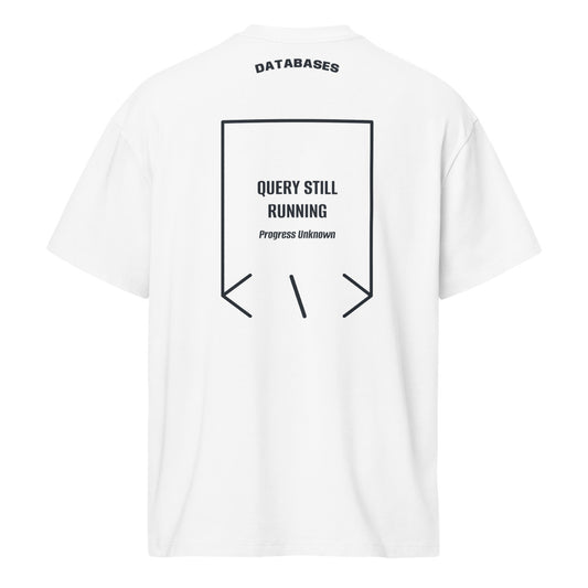 Query Still Running — secondary back mockup