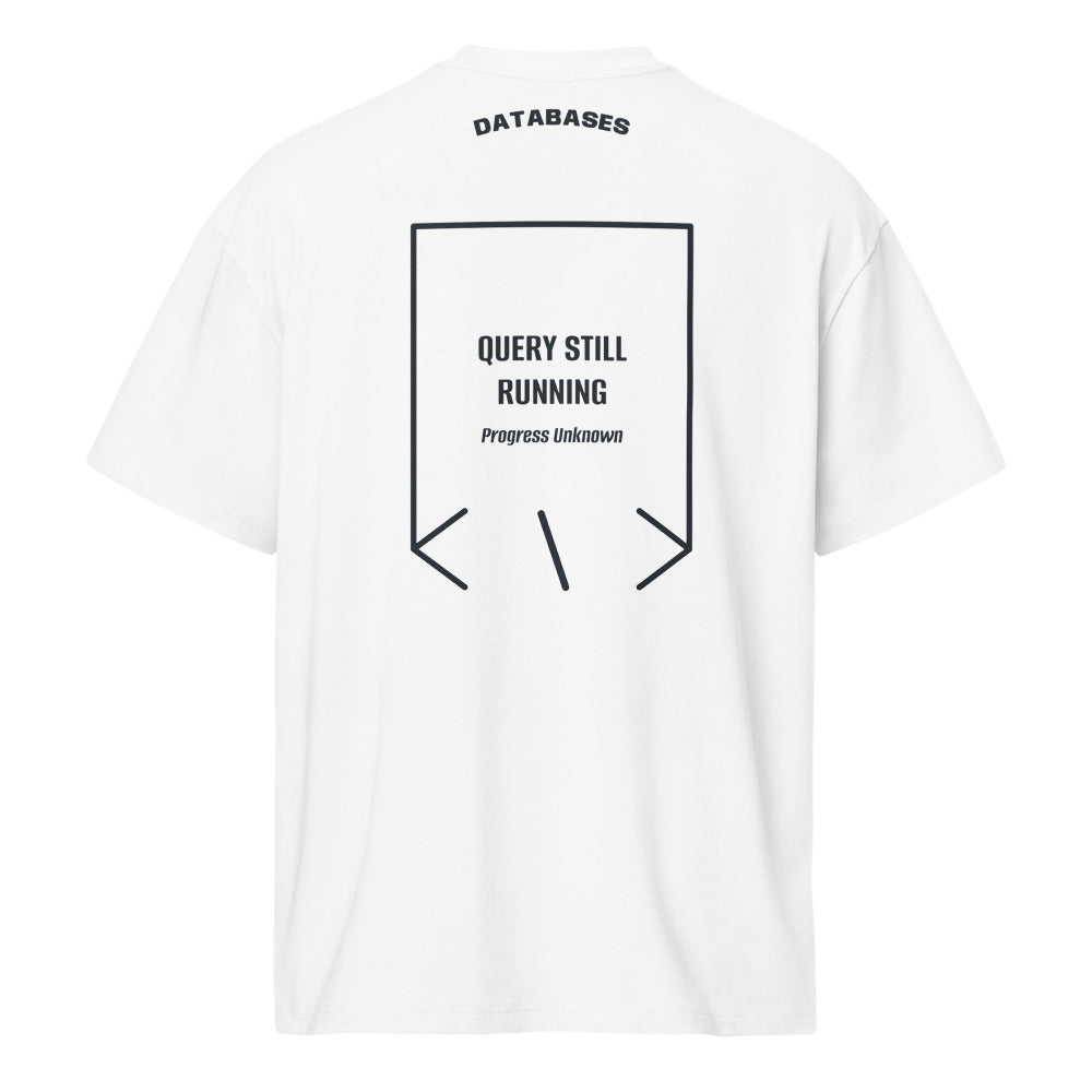 Query Still Running — secondary back mockup